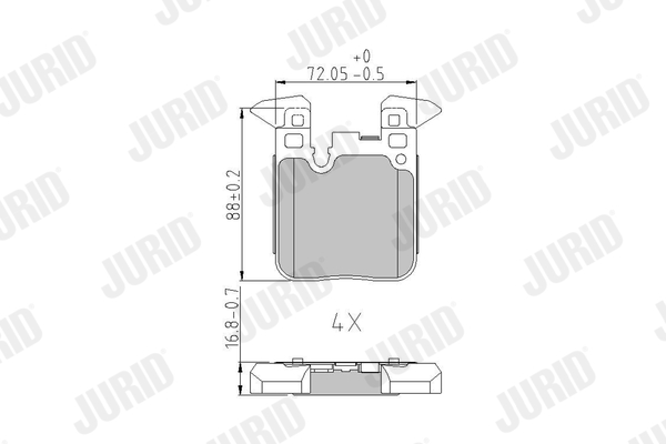 Brake Pad Set, disc brake (Disc brake)  Art. 573429J