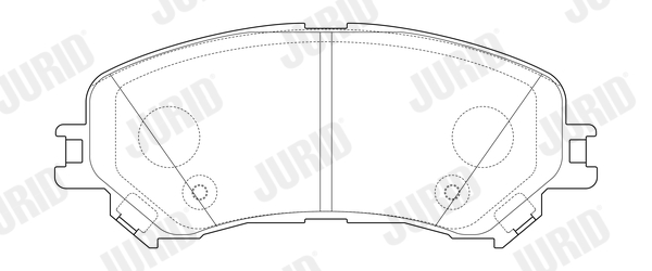 Brake Pad Set, disc brake (Front axle)  Art. 573673J