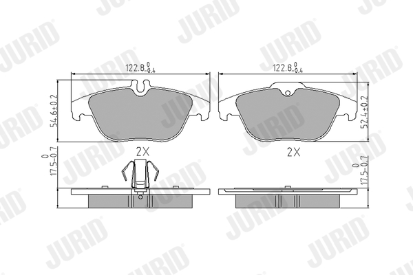 Brake Pad Set, disc brake (Rear axle)  Art. 573735J