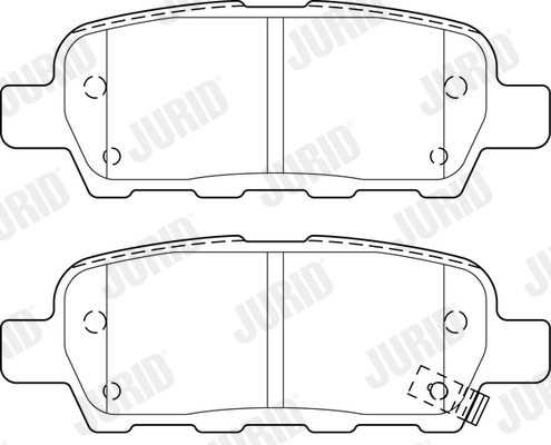 Brake pad, disc brake (Rear axle)  Art. 573754J