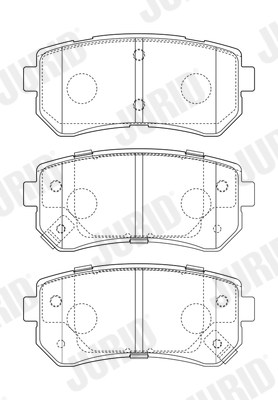 Brake Pad Set, disc brake (Rear axle)  Art. 573757J