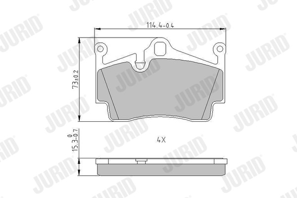 Brake Pad Set, disc brake (Rear axle)  Art. 573769J