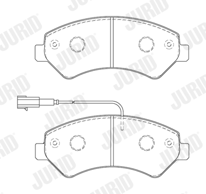 Brake Pad Set, disc brake (Rear axle)  Art. 573849J