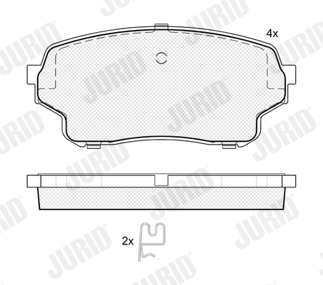 Brake Pad Set, disc brake  Art. 574095J