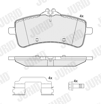 Brake Pad Set, disc brake  Art. 574138J