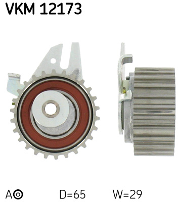 Tensioner Pulley, timing belt (Front axle)  Art. VKM12173