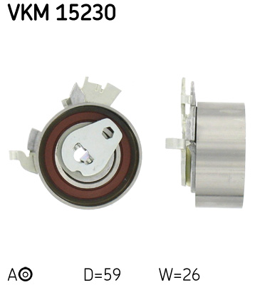 Tensioner Pulley, timing belt (Rear axle)  Art. VKM15230