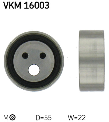 Tensioner Pulley, timing belt (Below)  Art. VKM16003