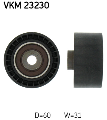 Deflection/Guide Pulley, timing belt (Pulley side)  Art. VKM23230