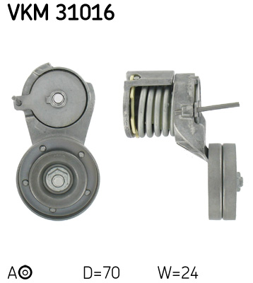 Tensioner Pulley, V-ribbed belt  Art. VKM31016