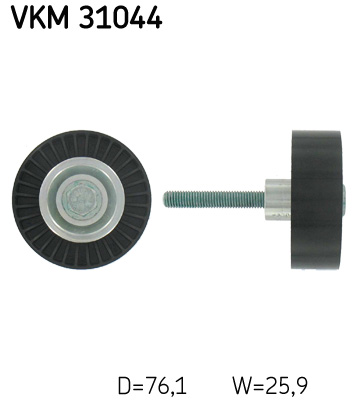 Deflection/Guide Pulley, V-ribbed belt  Art. VKM31044