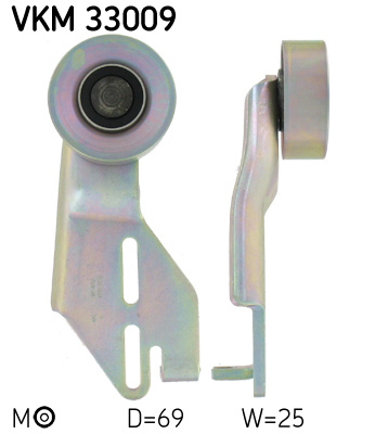 Tensioner Pulley, V-ribbed belt  Art. VKM33009