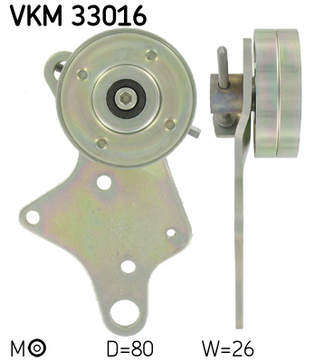 Tensioner Pulley, V-ribbed belt  Art. VKM33016