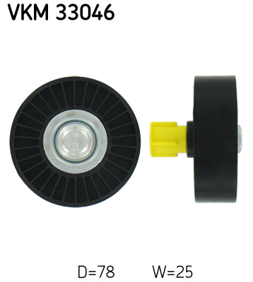 Deflection/Guide Pulley, V-ribbed belt  Art. VKM33046