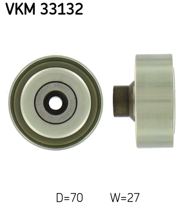 Deflection/Guide Pulley, V-ribbed belt (Front axle, right)  Art. VKM33132