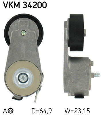 Tensioner Pulley, V-ribbed belt  Art. VKM34200