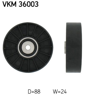 Deflection/Guide Pulley, V-ribbed belt  Art. VKM36003