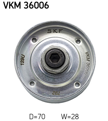 Deflection/Guide Pulley, V-ribbed belt  Art. VKM36006