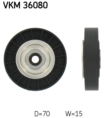 Deflection/Guide Pulley, V-ribbed belt  Art. VKM36080