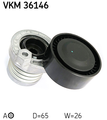 Tensioner Pulley, V-ribbed belt  Art. VKM36146