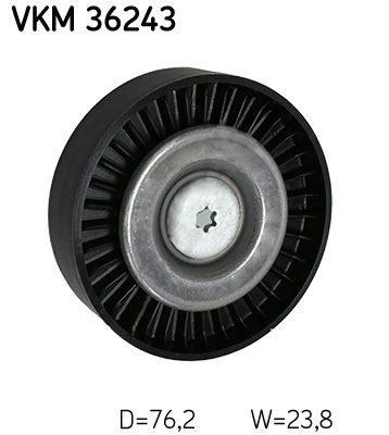 Deflection/Guide Pulley, V-ribbed belt (76.2)  Art. VKM36243