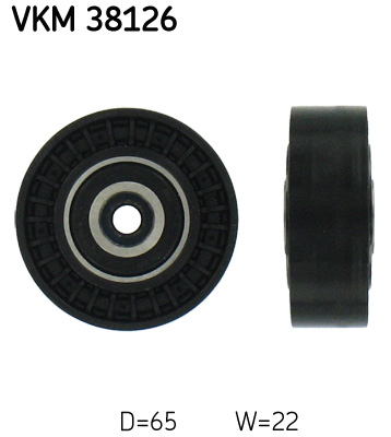 Deflection/Guide Pulley, V-ribbed belt  Art. VKM38126