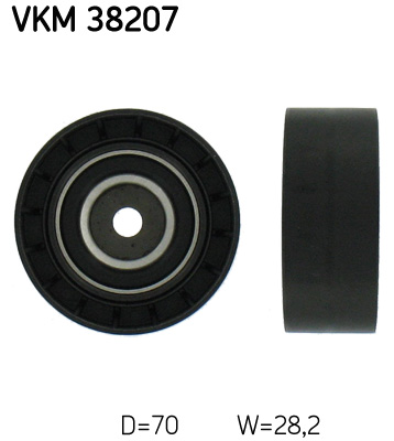 Deflection/Guide Pulley, V-ribbed belt (Rear axle)  Art. VKM38207