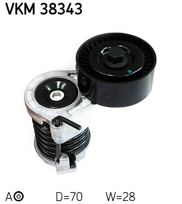 Tensioner Pulley, V-ribbed belt  Art. VKM38343