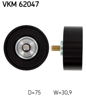 Deflection/Guide Pulley, V-ribbed belt (Right)  Art. VKM62047