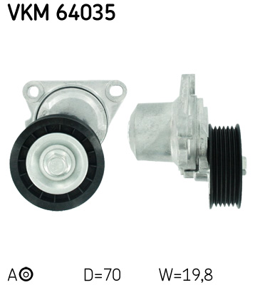 Tensioner Pulley, V-ribbed belt  Art. VKM64035