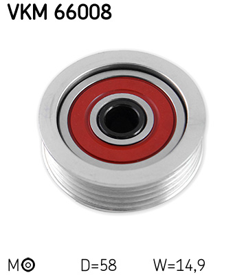 Tensioner Pulley, V-ribbed belt  Art. VKM66008