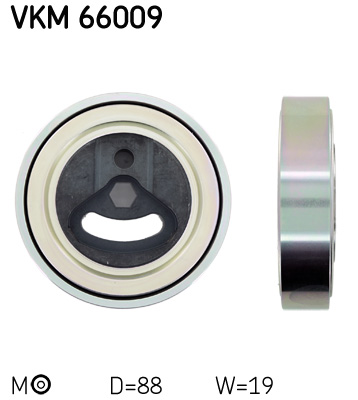 Tensioner Pulley, V-ribbed belt  Art. VKM66009