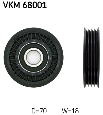 Deflection/Guide Pulley, V-ribbed belt  Art. VKM68001