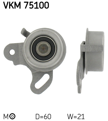 Tensioner Pulley, timing belt (Front axle, right)  Art. VKM75100