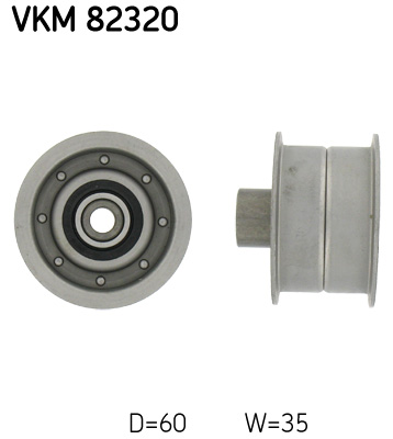 Deflection/Guide Pulley, timing belt (Front axle)  Art. VKM82320