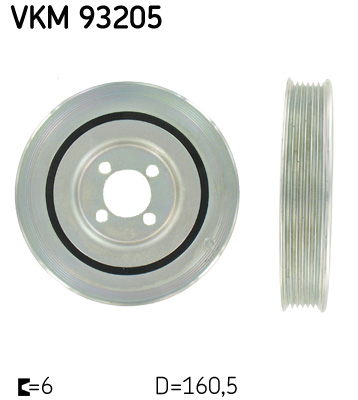 Belt Pulley, crankshaft (Front axle)  Art. VKM93205