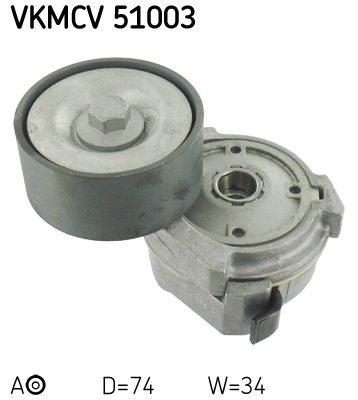 Tensioner Pulley, V-ribbed belt  Art. VKMCV51003