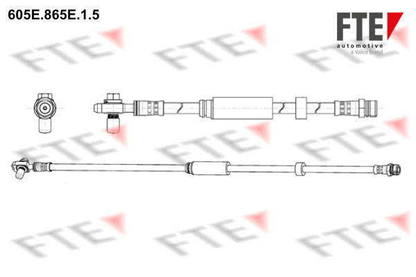 Brake Hose (In front)  Art. 605E865E15