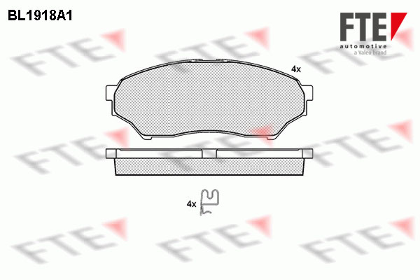 Brake Pad Set, disc brake  Art. 9011041