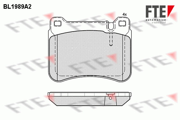 Brake Pad Set, disc brake  Art. 9010579