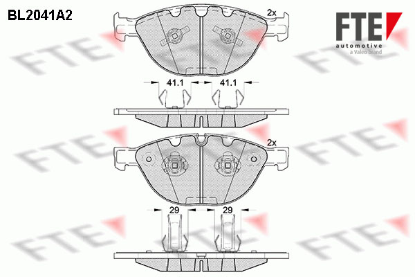 Brake Pad Set, disc brake  Art. 9010627