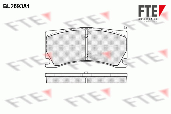 Brake Pad Set, disc brake (Rear axle)  Art. BL2693A1