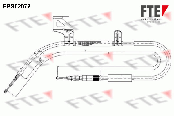 Cable Pull, parking brake  Art. 9250073