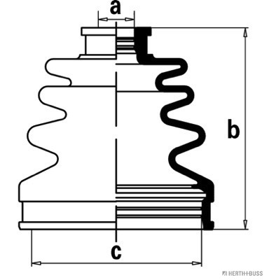 Bellow Kit, drive shaft (Gear side)  Art. J2883015