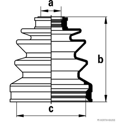 Bellow Kit, drive shaft (Gear side)  Art. J2884001