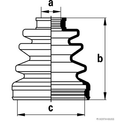 Bellow Kit, drive shaft (Gear side)  Art. J2884017