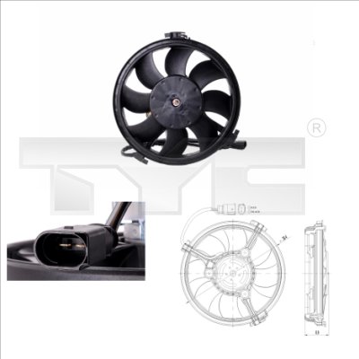 Fan, engine cooling  Art. 8020002