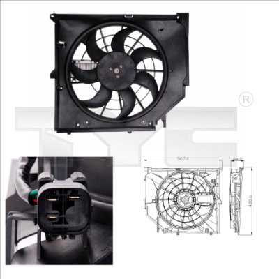 Fan, engine cooling  Art. 8030005