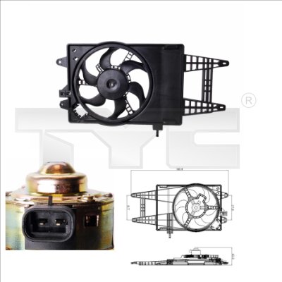 Fan, engine cooling  Art. 8090004