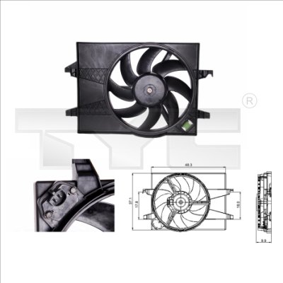 Fan, engine cooling  Art. 8100025